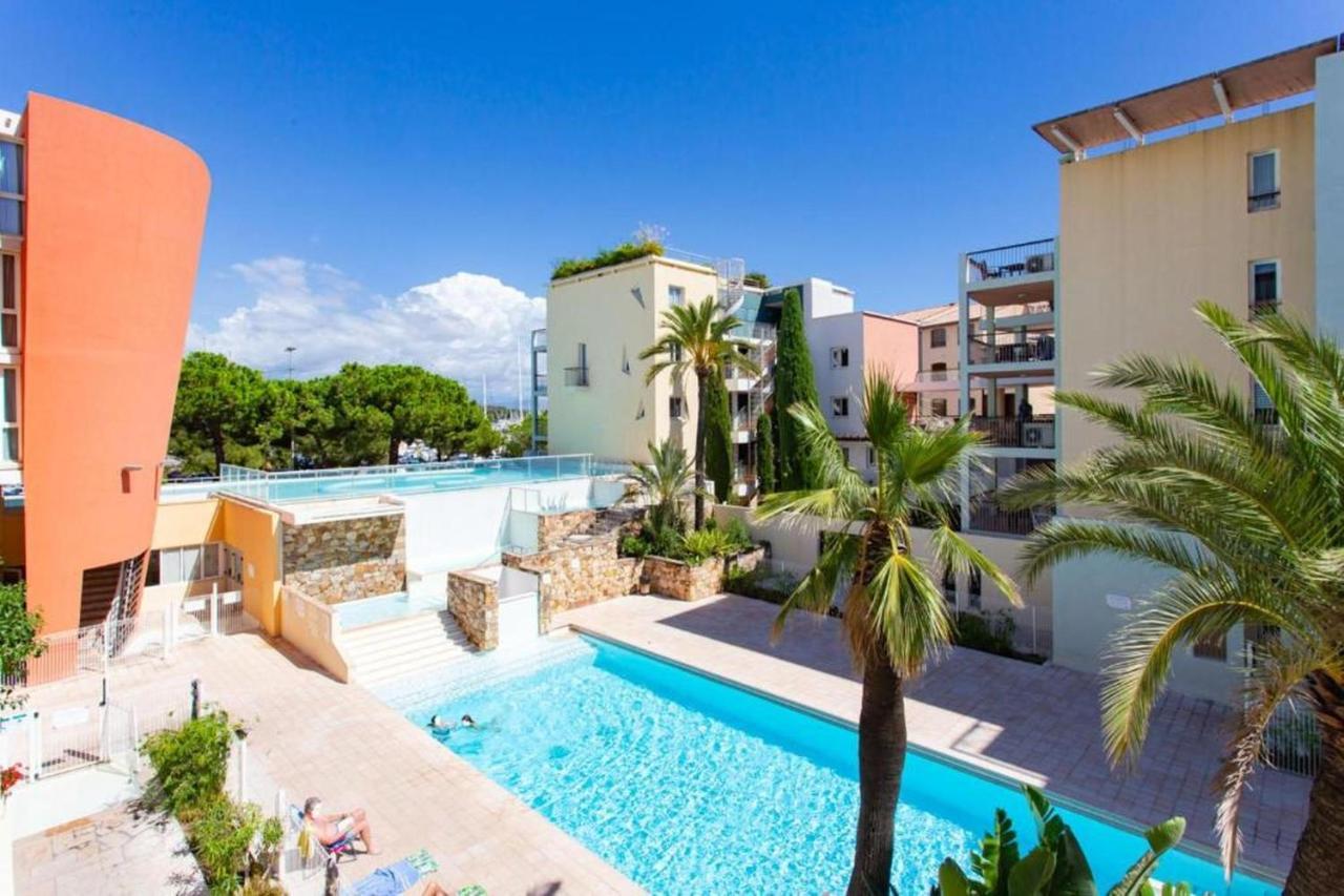 Appartement Port Prestige - Terrasse - Piscine - Parking Antibes Kültér fotó